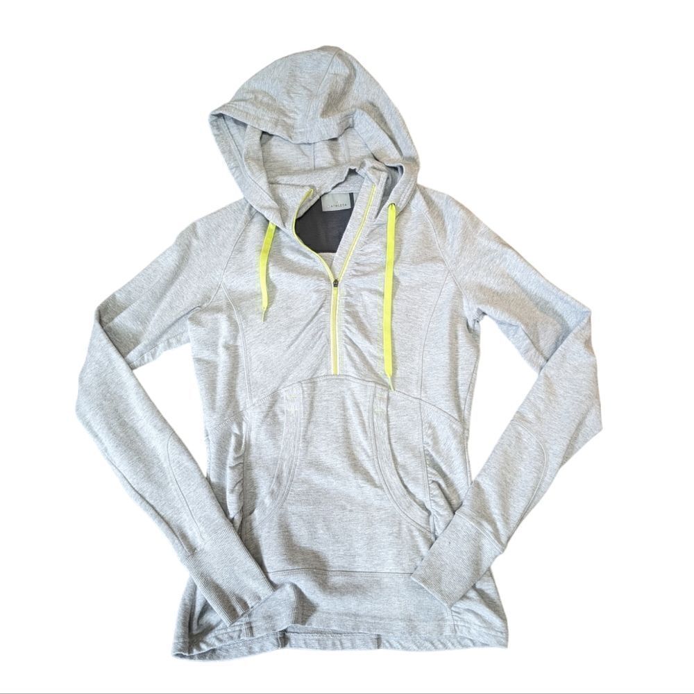 ATHLETA Women's Gray Hoodie Sweatshirt Size Extra Small